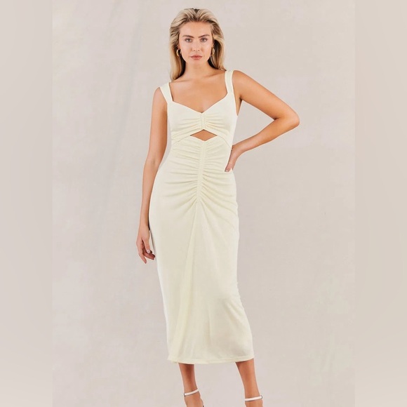 Misha Dolores Dress White Small - Picture 2 of 4